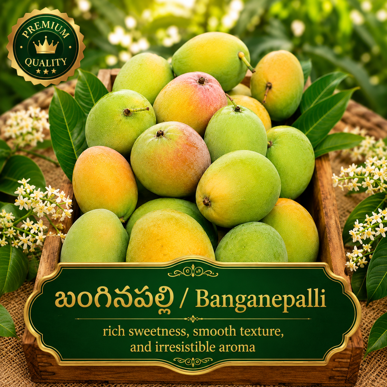 बंगनपल्ली आम Banganepalli బంగినపల్లి.